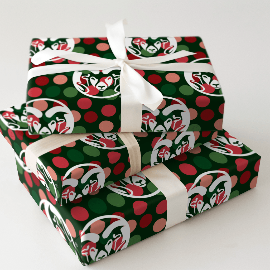 CSU Winter Dots - Wrapping Paper - Aspen & Arlo