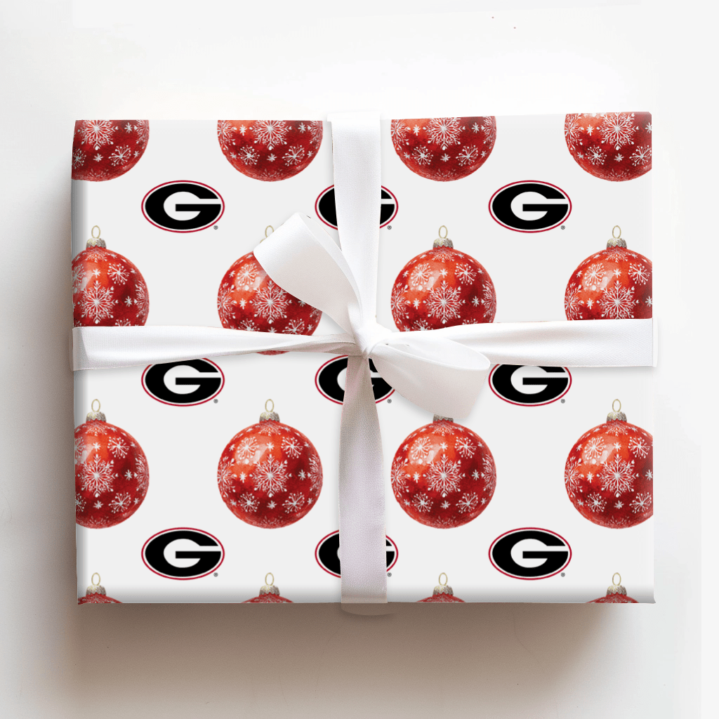 Red & Black Bauble - Wrapping Paper - Aspen & Arlo