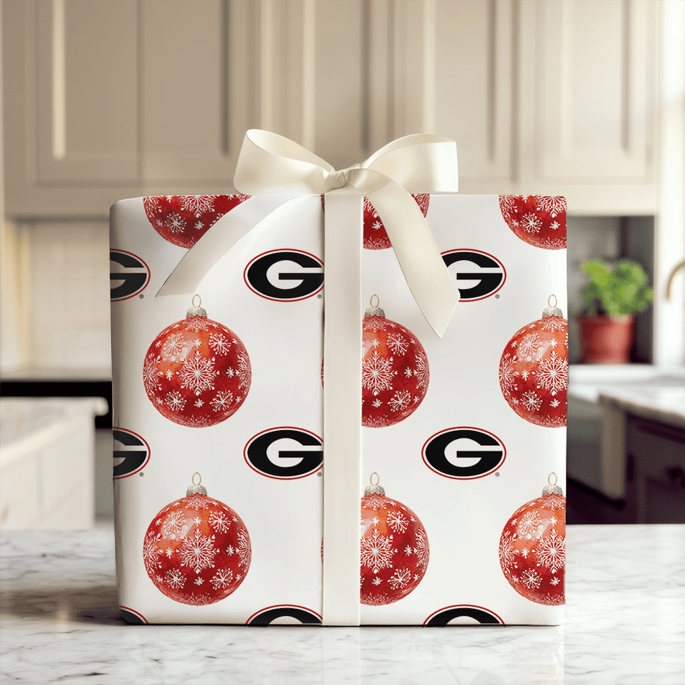 Red & Black Bauble - Wrapping Paper - Aspen & Arlo