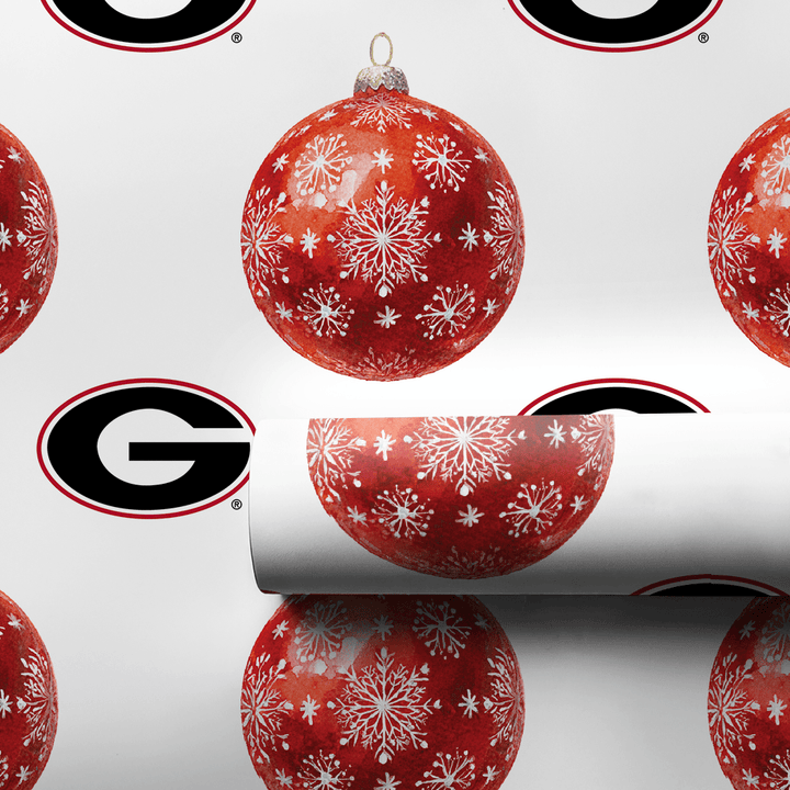 Red & Black Bauble - Wrapping Paper - Aspen & Arlo