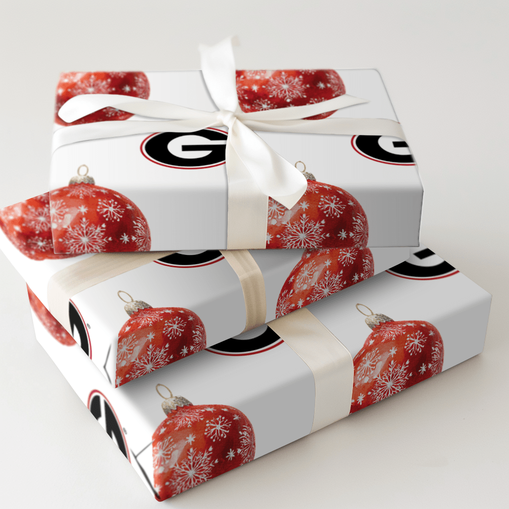 Red & Black Bauble - Wrapping Paper - Aspen & Arlo