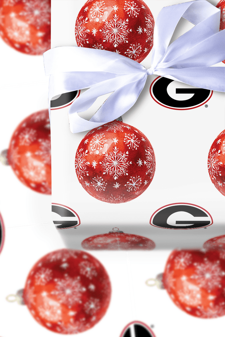 Red & Black Bauble - Wrapping Paper - Aspen & Arlo