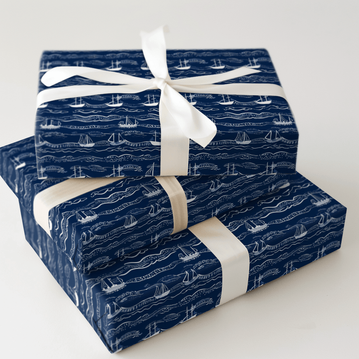 So Long Sailor - Wrapping Paper - Aspen & Arlo