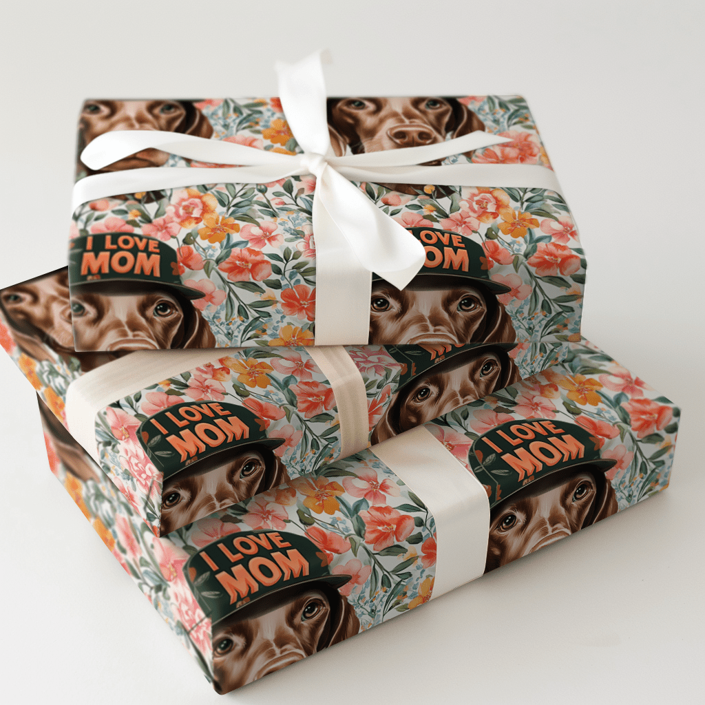 Mom's Favorite Vizsla - Wrapping Paper - Aspen & Arlo