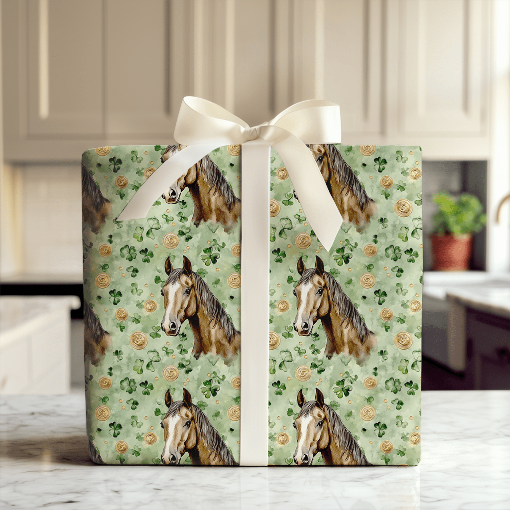 Golden with the Missouri Fox Trotter - Wrapping Paper - Aspen & Arlo
