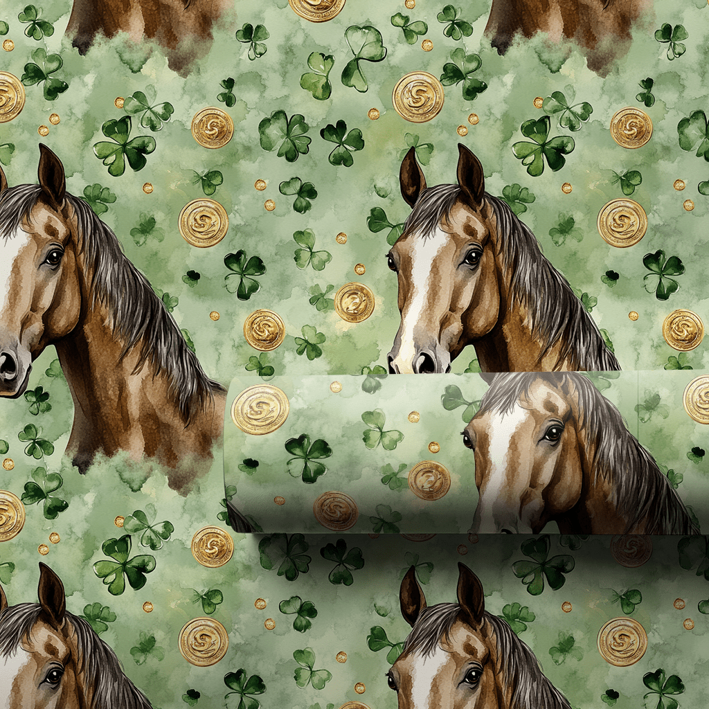 Golden with the Missouri Fox Trotter - Wrapping Paper - Aspen & Arlo