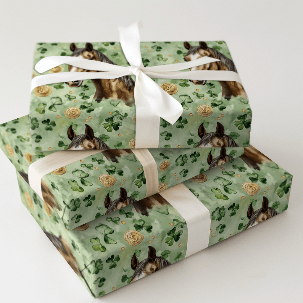 Golden with the Missouri Fox Trotter - Wrapping Paper - Aspen & Arlo
