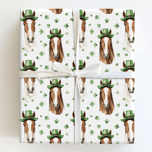 Leprechaun Clydesdale - Wrapping Paper - Aspen & Arlo