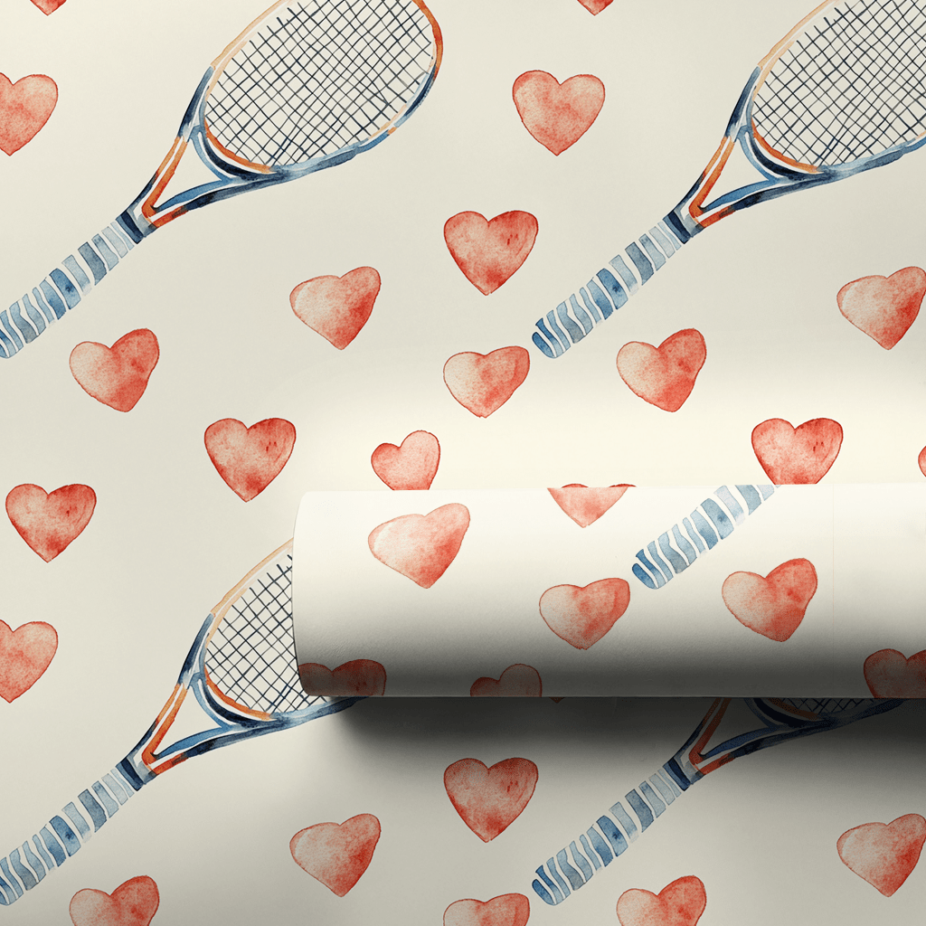 Racket Love - Wrapping Paper - Aspen & Arlo