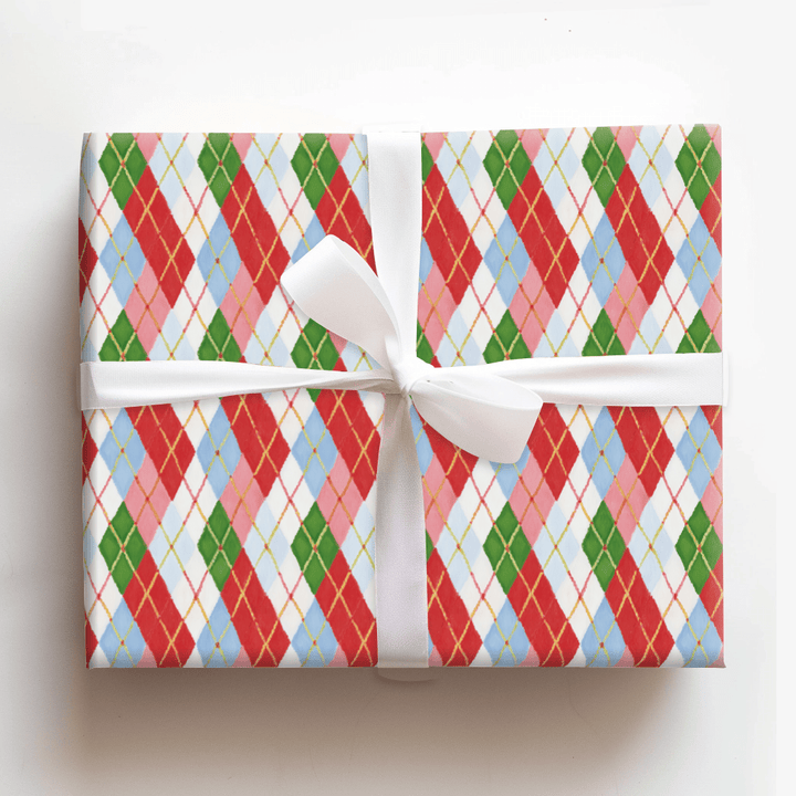 Checked Out in the Alps - Wrapping Paper - Aspen & Arlo