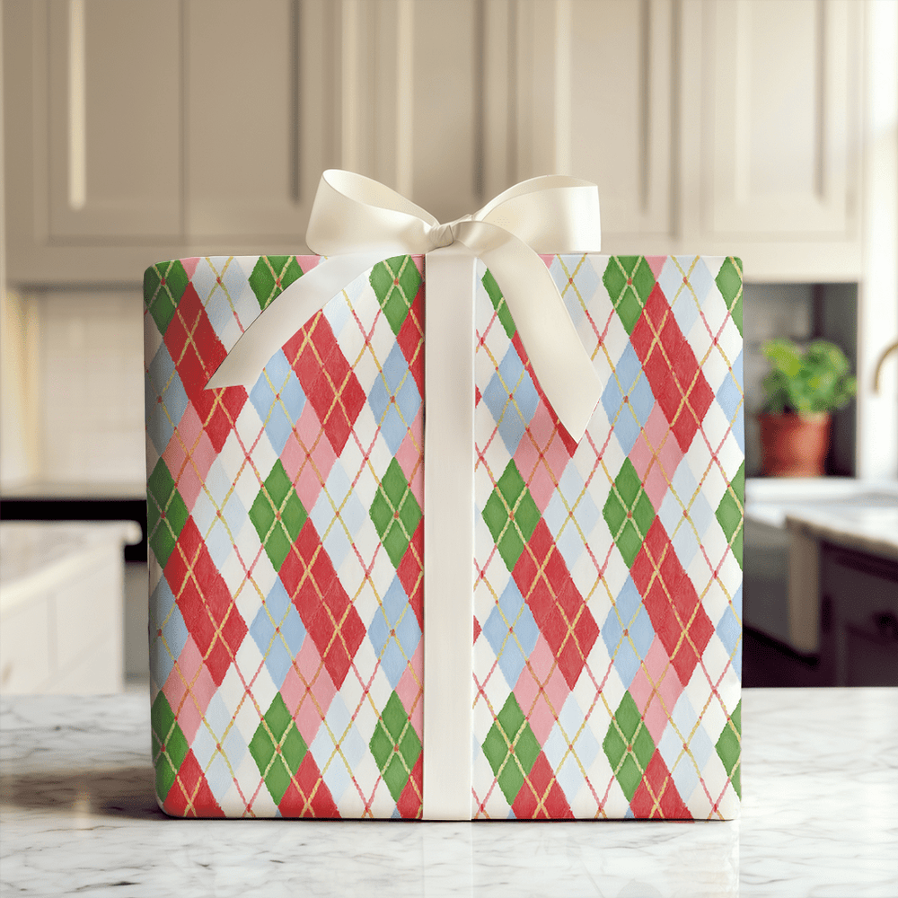 Checked Out in the Alps - Wrapping Paper - Aspen & Arlo