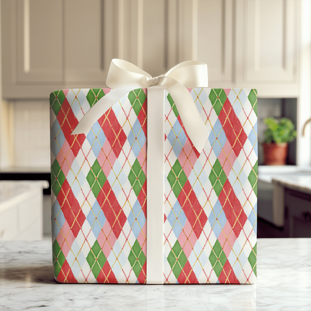 Checked Out in the Alps - Wrapping Paper - Aspen & Arlo