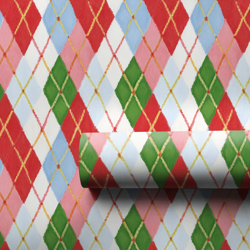 Checked Out in the Alps - Wrapping Paper - Aspen & Arlo
