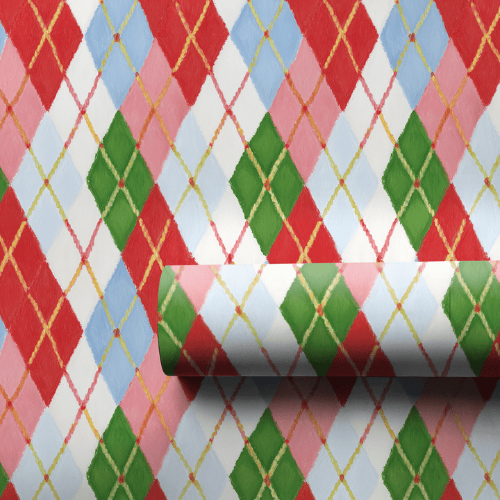 Checked Out in the Alps - Wrapping Paper - Aspen & Arlo