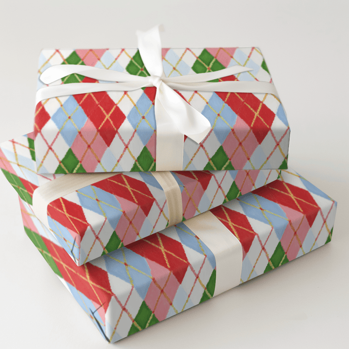 Checked Out in the Alps - Wrapping Paper - Aspen & Arlo
