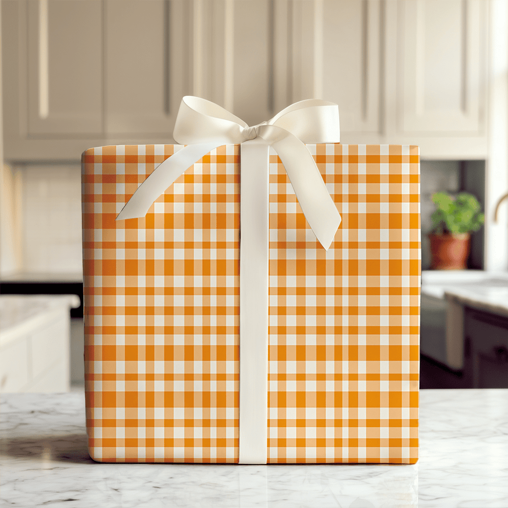 Marigold Gingham - Wrapping Paper - Aspen & Arlo
