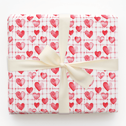 Heartfelt Gingham - Wrapping Paper - Aspen & Arlo