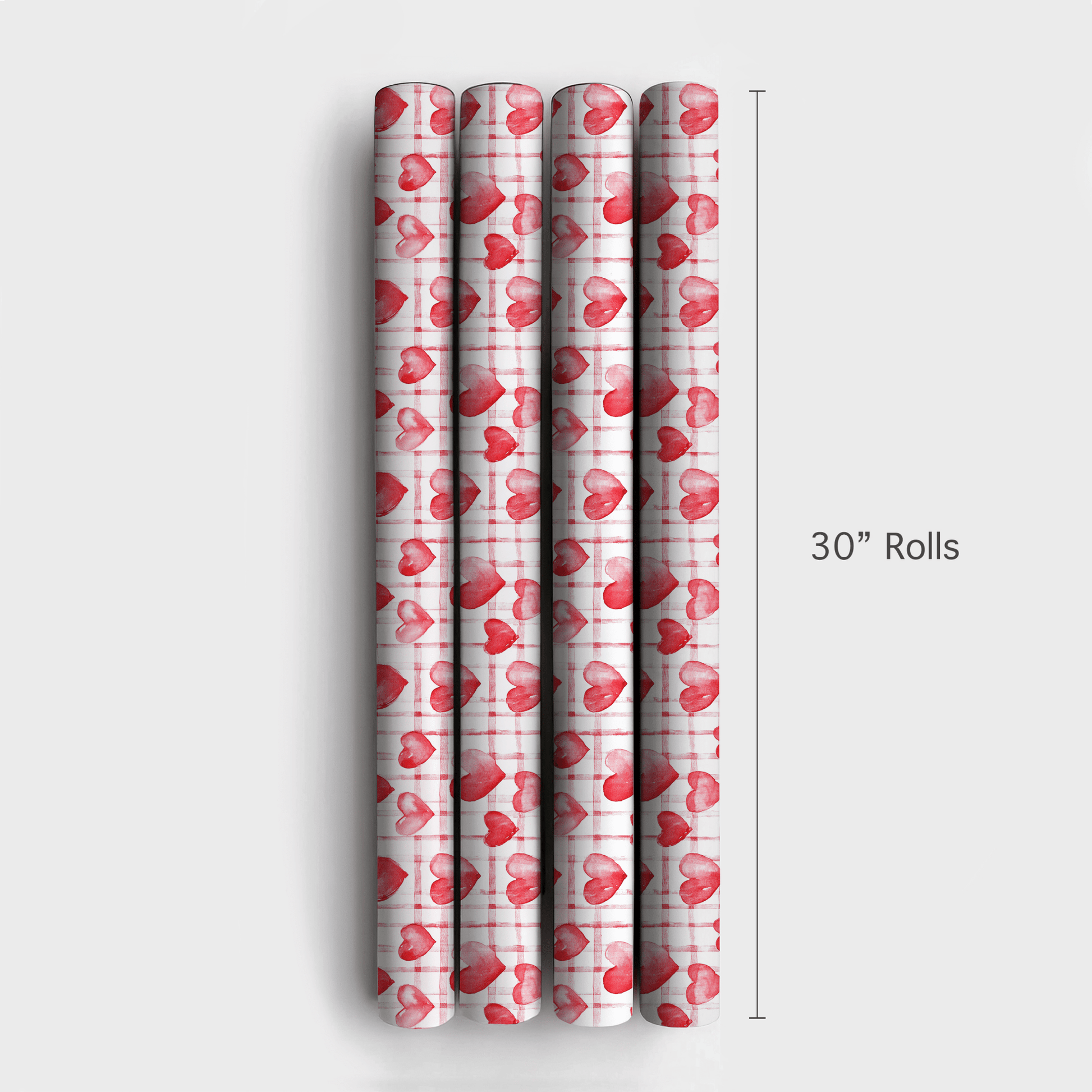 Heartfelt Gingham - Wrapping Paper - Aspen & Arlo