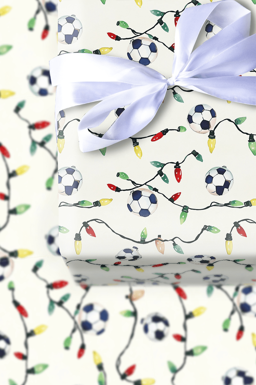 Light Up the Goal - Wrapping Paper - Aspen & Arlo