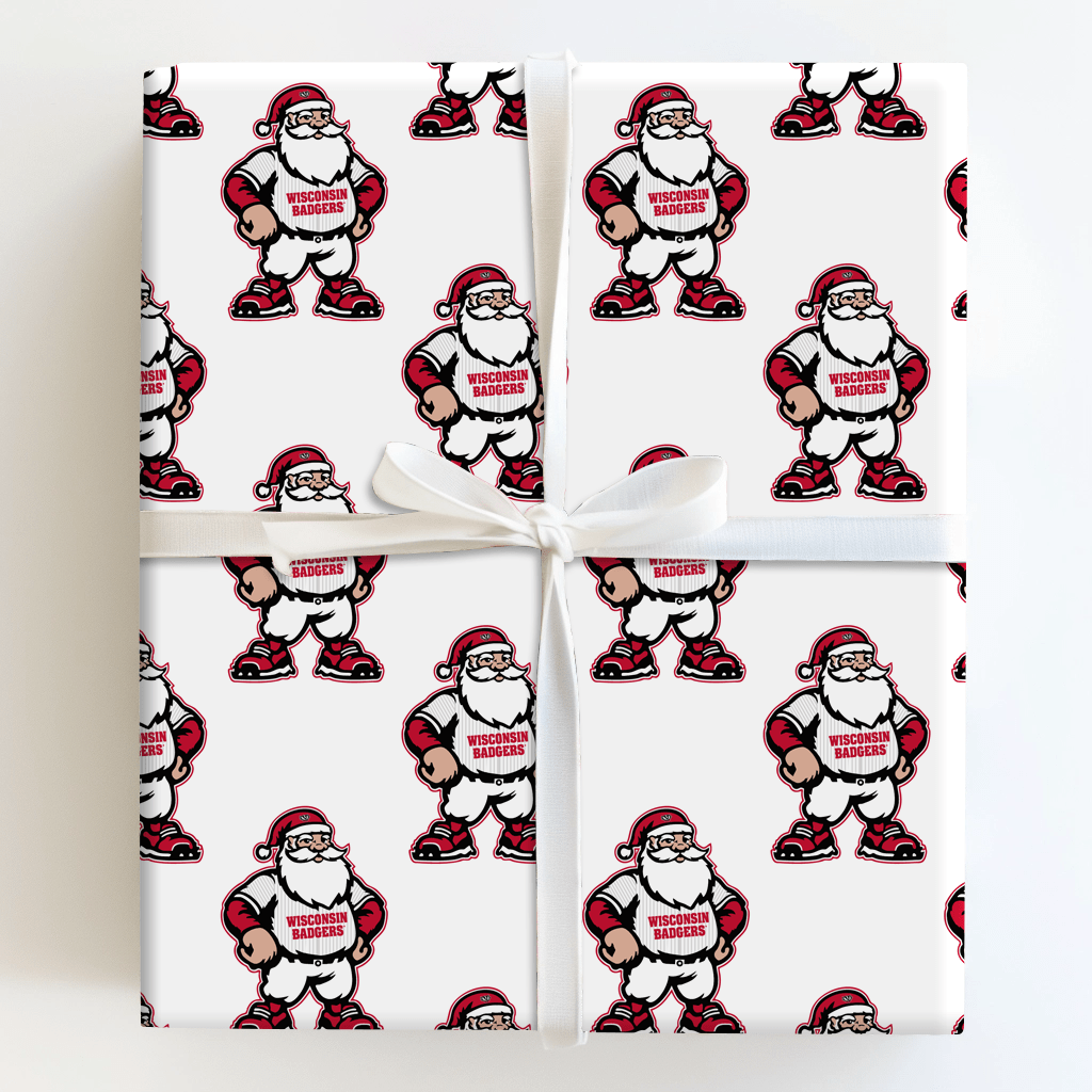 Badger Claus on the Mound - Wrapping Paper - Aspen & Arlo