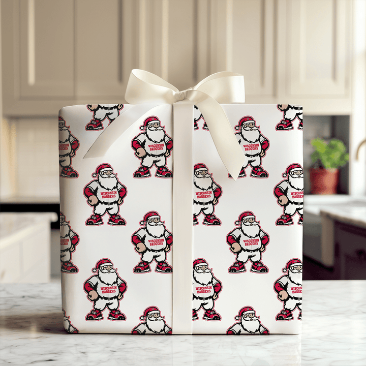 Badger Claus on the Mound - Wrapping Paper - Aspen & Arlo