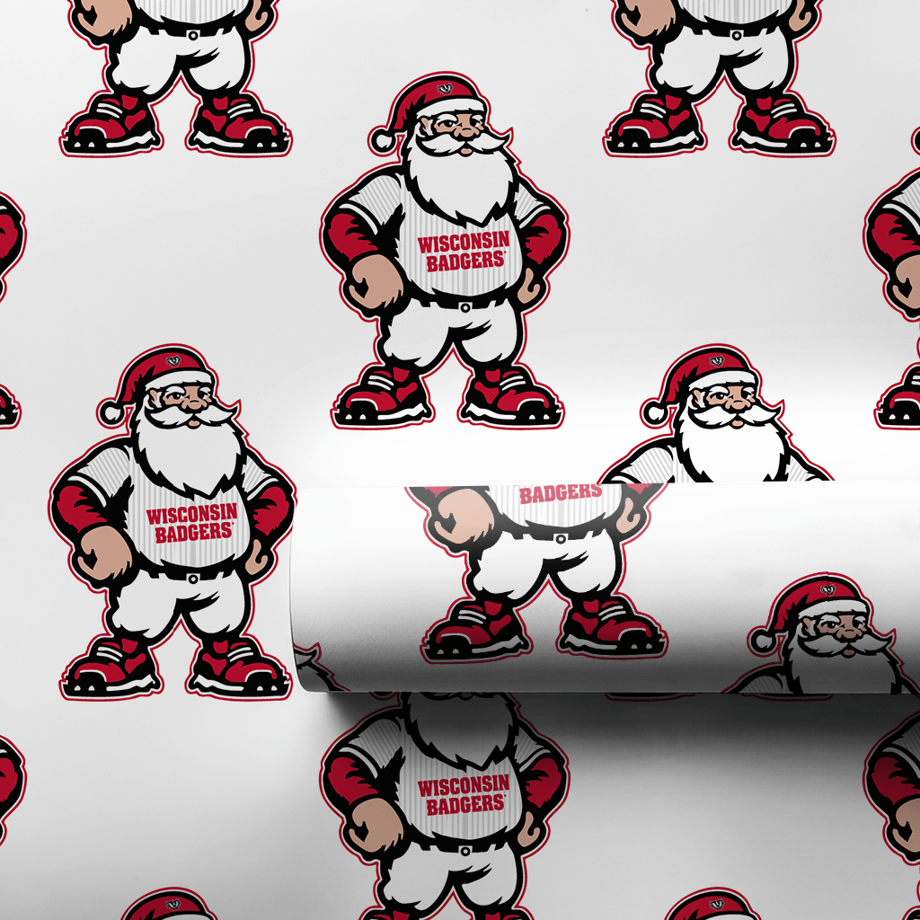 Badger Claus on the Mound - Wrapping Paper - Aspen & Arlo