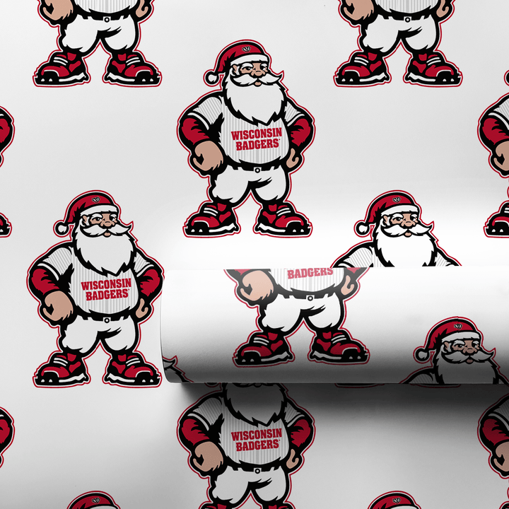 Badger Claus on the Mound - Wrapping Paper - Aspen & Arlo