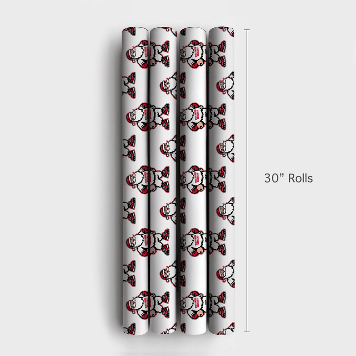 Badger Claus on the Mound - Wrapping Paper - Aspen & Arlo