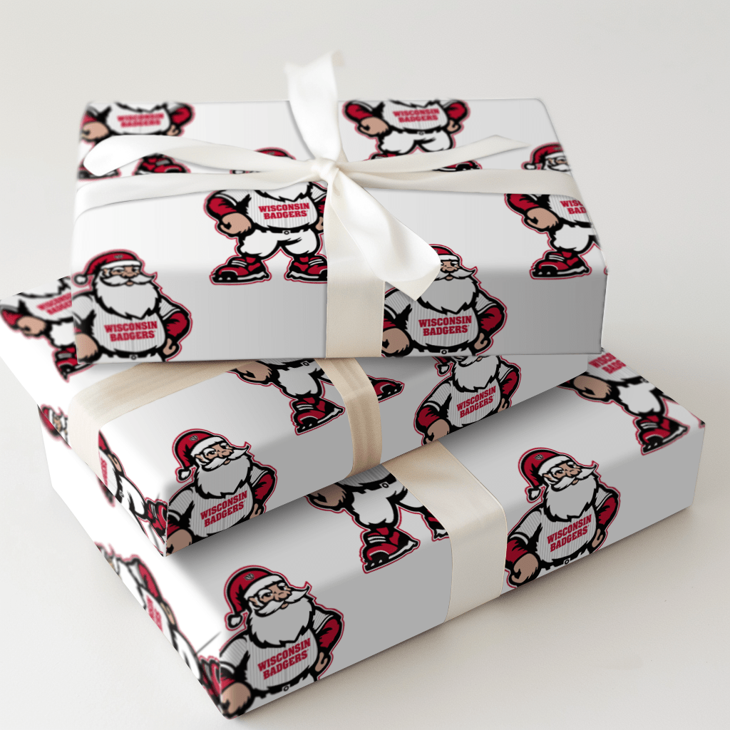 Badger Claus on the Mound - Wrapping Paper - Aspen & Arlo