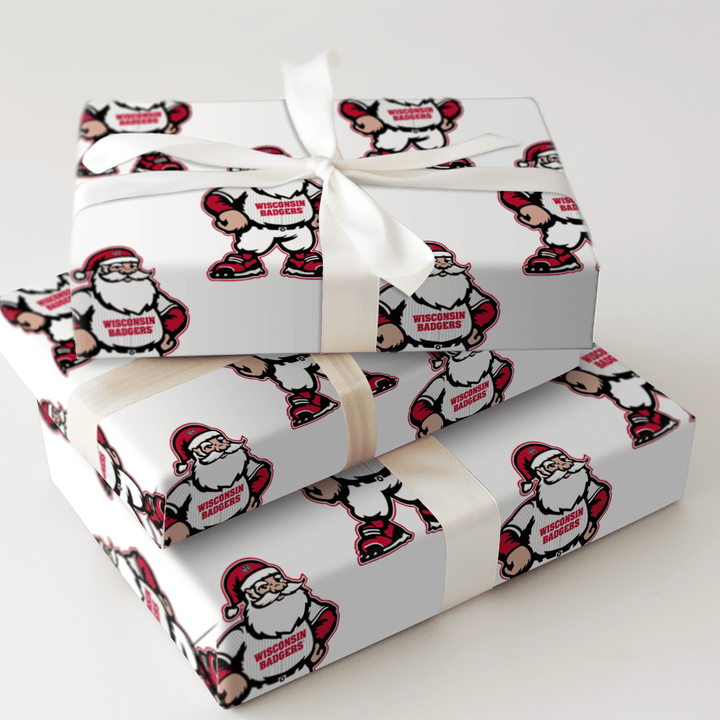 Badger Claus on the Mound - Wrapping Paper - Aspen & Arlo