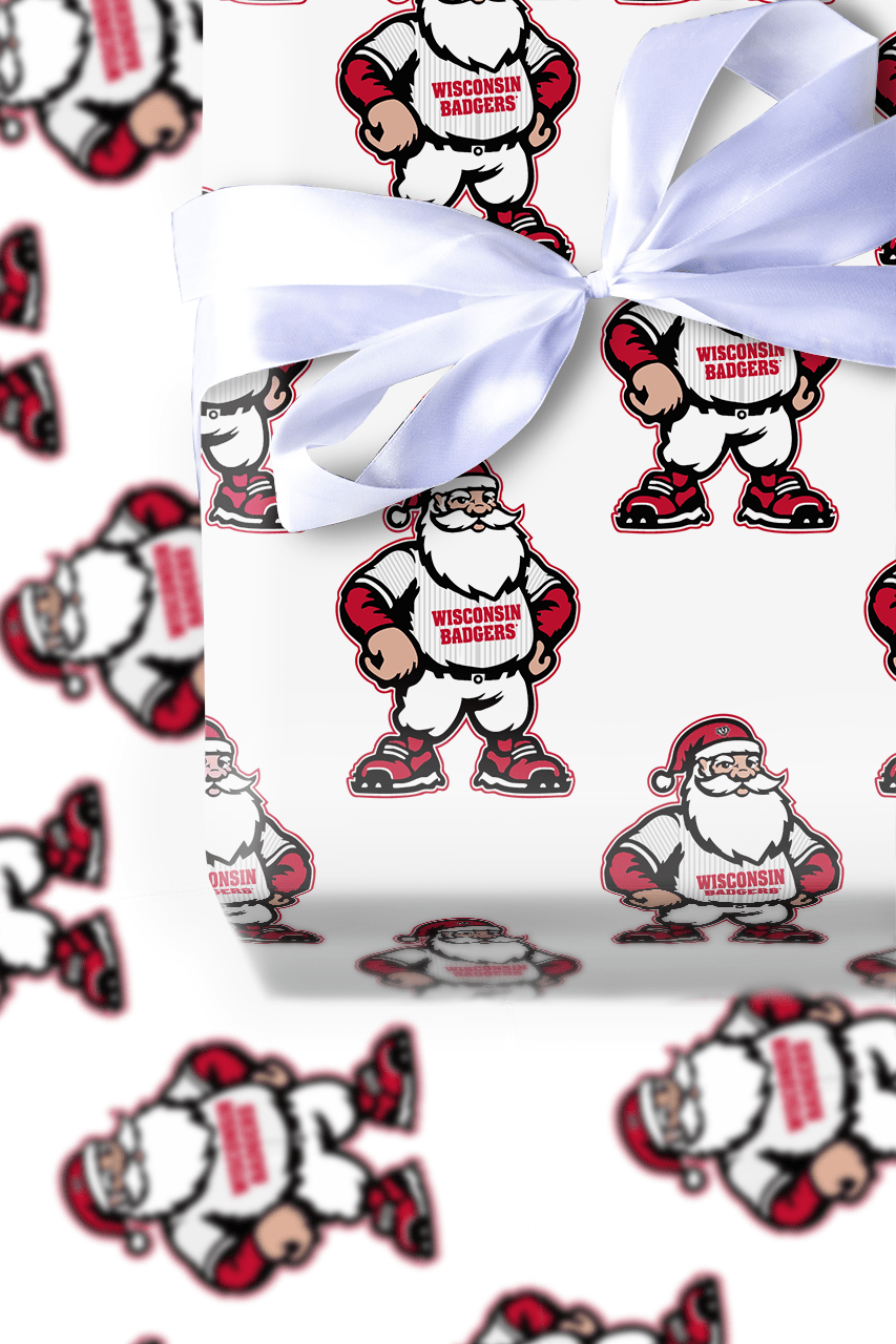 Badger Claus on the Mound - Wrapping Paper - Aspen & Arlo