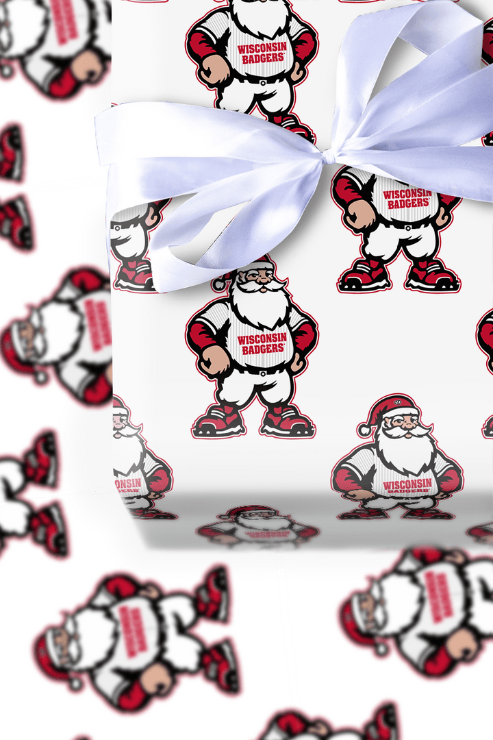 Badger Claus on the Mound - Wrapping Paper - Aspen & Arlo
