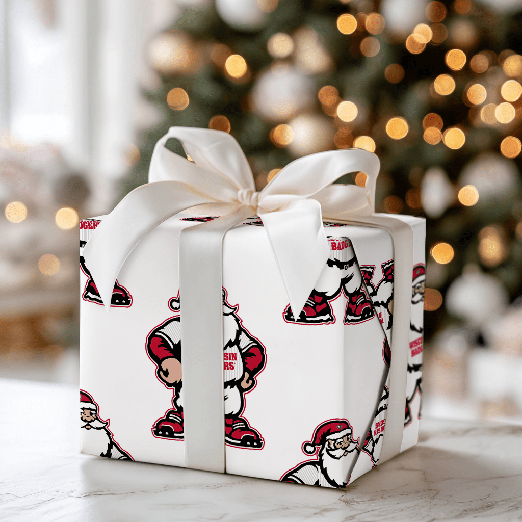 Badger Claus on the Mound - Wrapping Paper - Aspen & Arlo