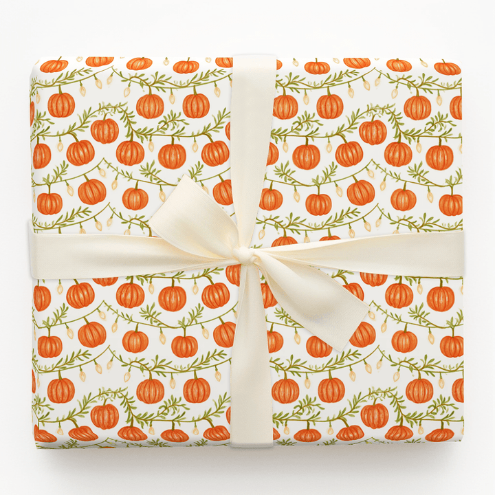 Lit Up Pumpkins - Wrapping Paper - Aspen & Arlo