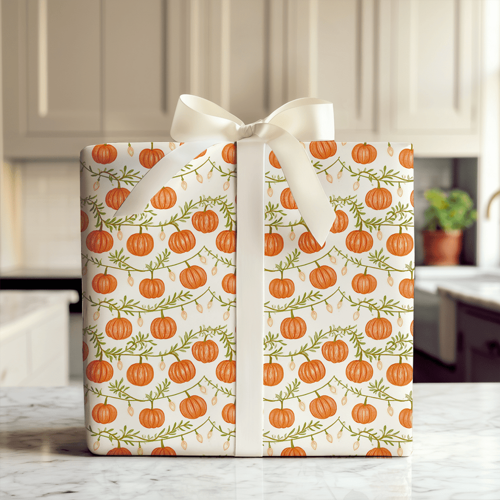 Lit Up Pumpkins - Wrapping Paper - Aspen & Arlo