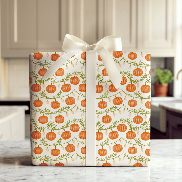 Lit Up Pumpkins - Wrapping Paper - Aspen & Arlo