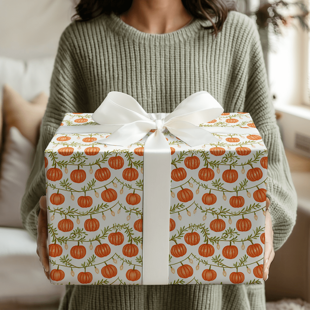 Lit Up Pumpkins - Wrapping Paper - Aspen & Arlo