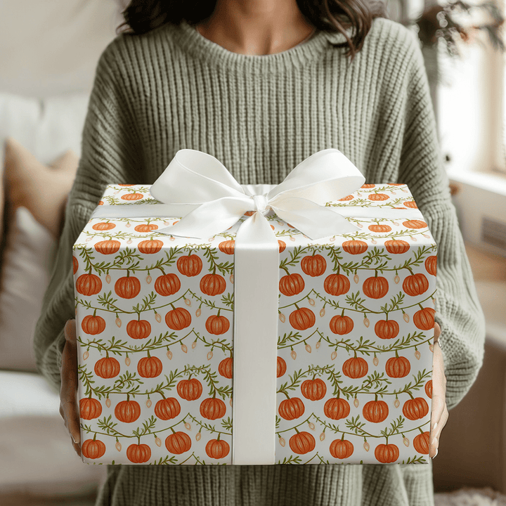 Lit Up Pumpkins - Wrapping Paper - Aspen & Arlo