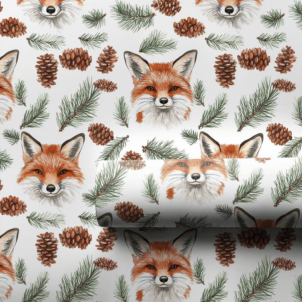 Fox Tracks - Wrapping Paper - Aspen & Arlo