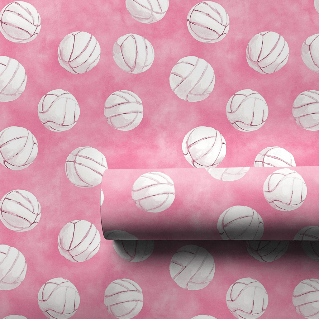 Pink Volley - Wrapping Paper - Aspen & Arlo