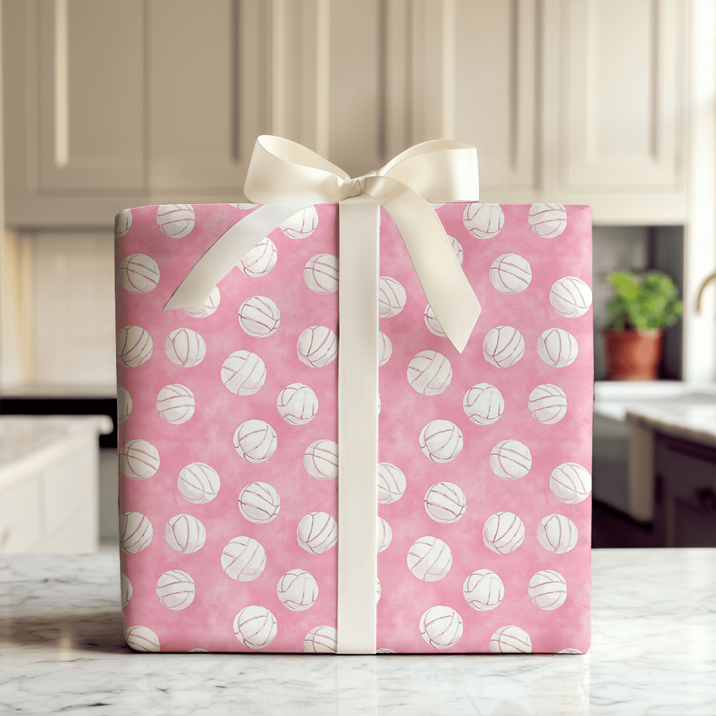 Pink Volley - Wrapping Paper - Aspen & Arlo