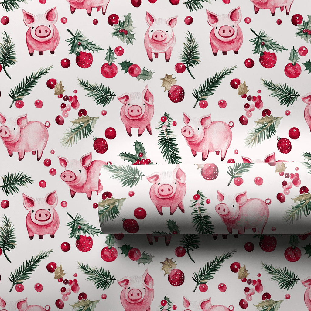 Piggy Polar - Wrapping Paper - Aspen & Arlo