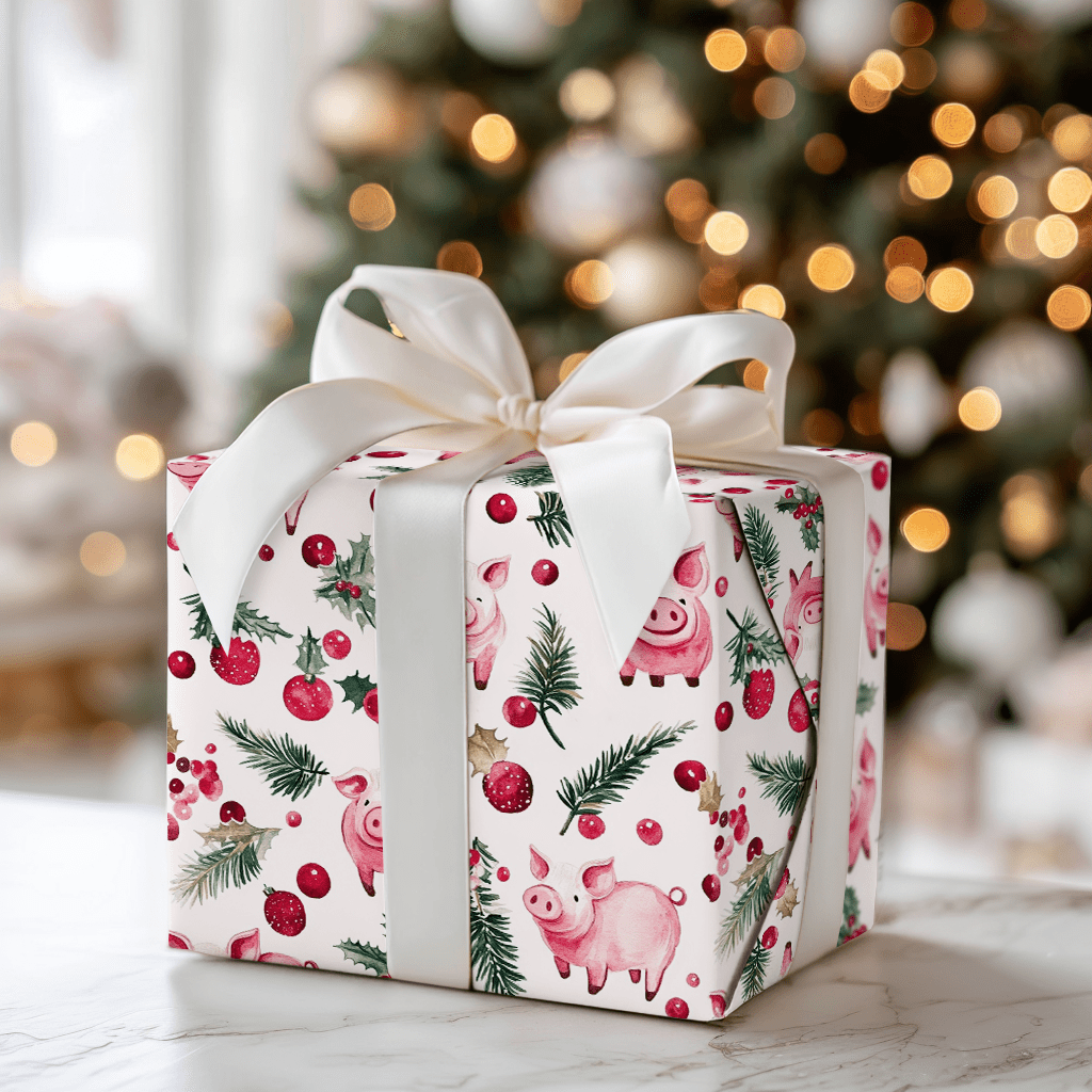 Piggy Polar - Wrapping Paper - Aspen & Arlo