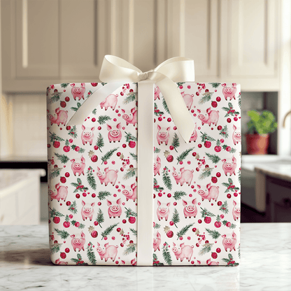 Piggy Polar - Wrapping Paper - Aspen & Arlo