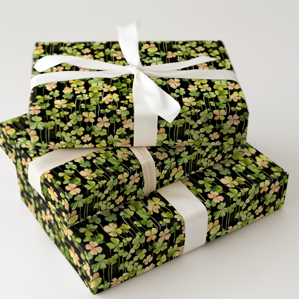 Struck Gold and Green - Wrapping Paper - Aspen & Arlo
