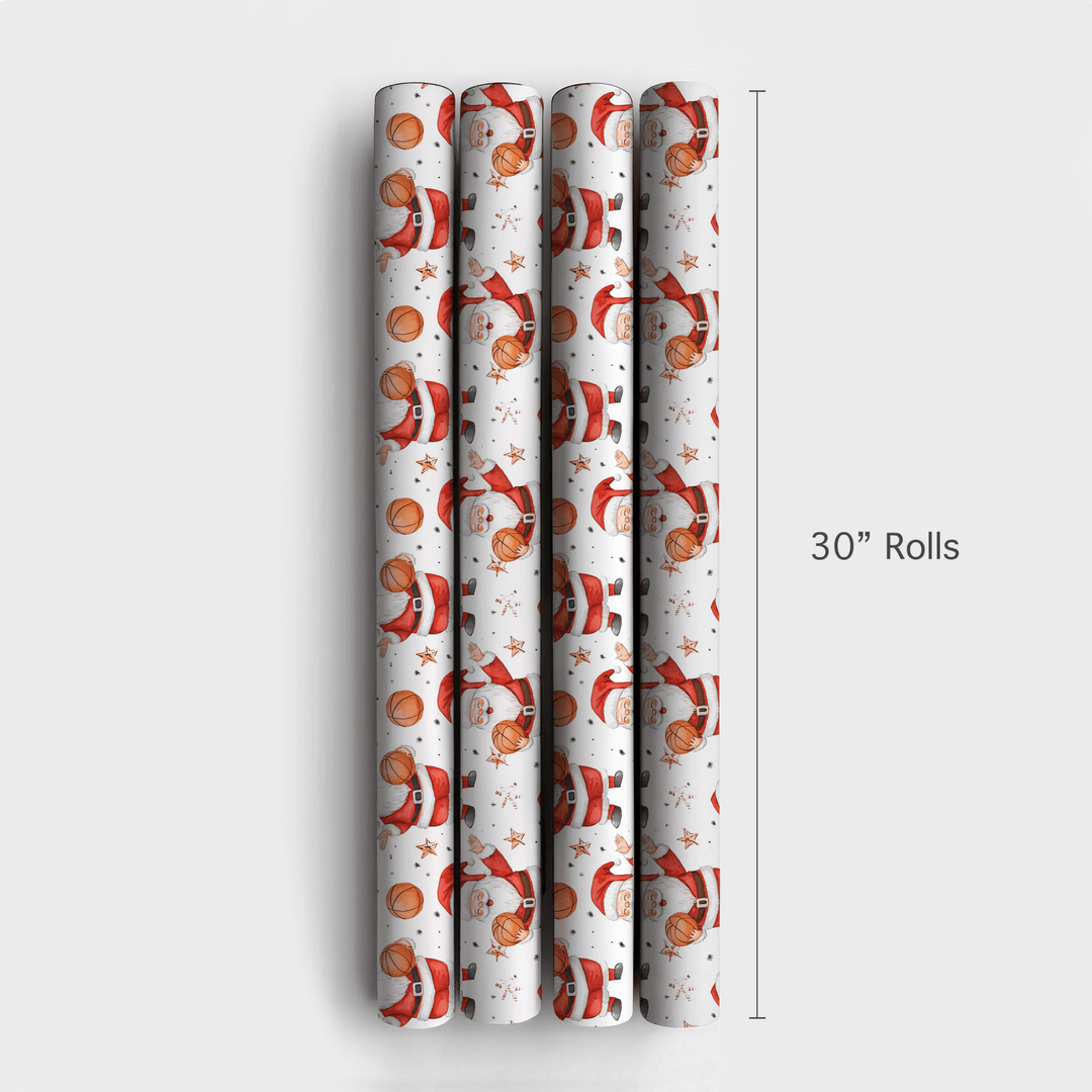 Hoops and Ho Ho Hos - Wrapping Paper - Aspen & Arlo