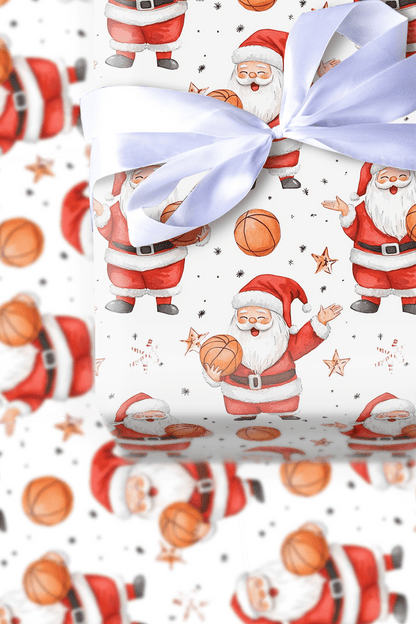 Hoops and Ho Ho Hos - Wrapping Paper - Aspen & Arlo