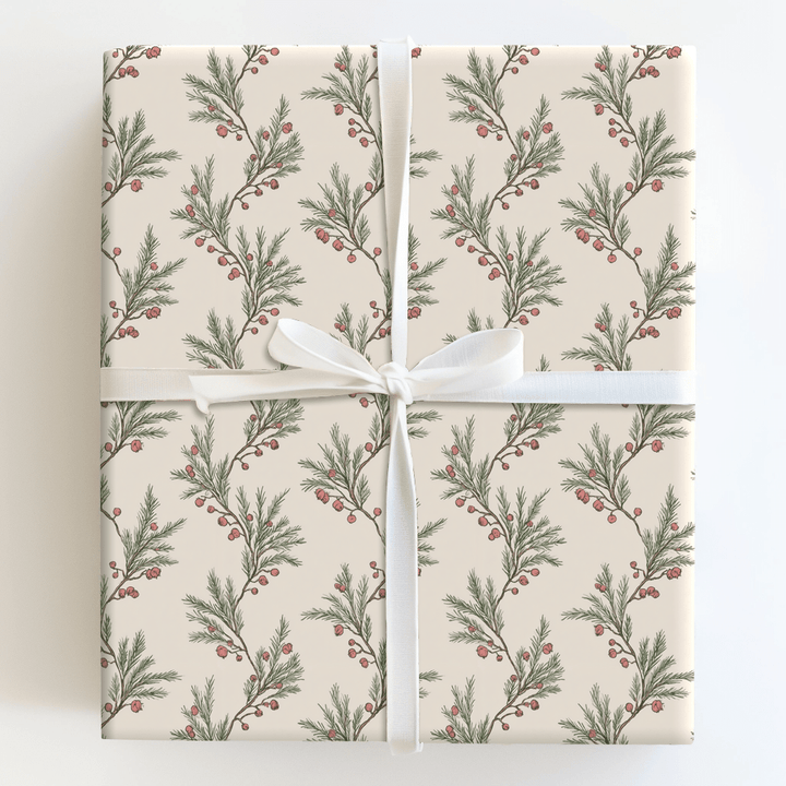 Cedar Sprig - Wrapping Paper - Aspen & Arlo