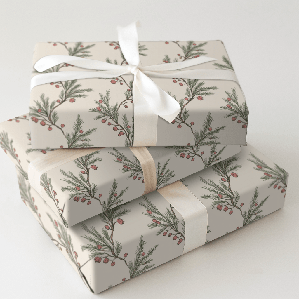 Cedar Sprig - Wrapping Paper - Aspen & Arlo