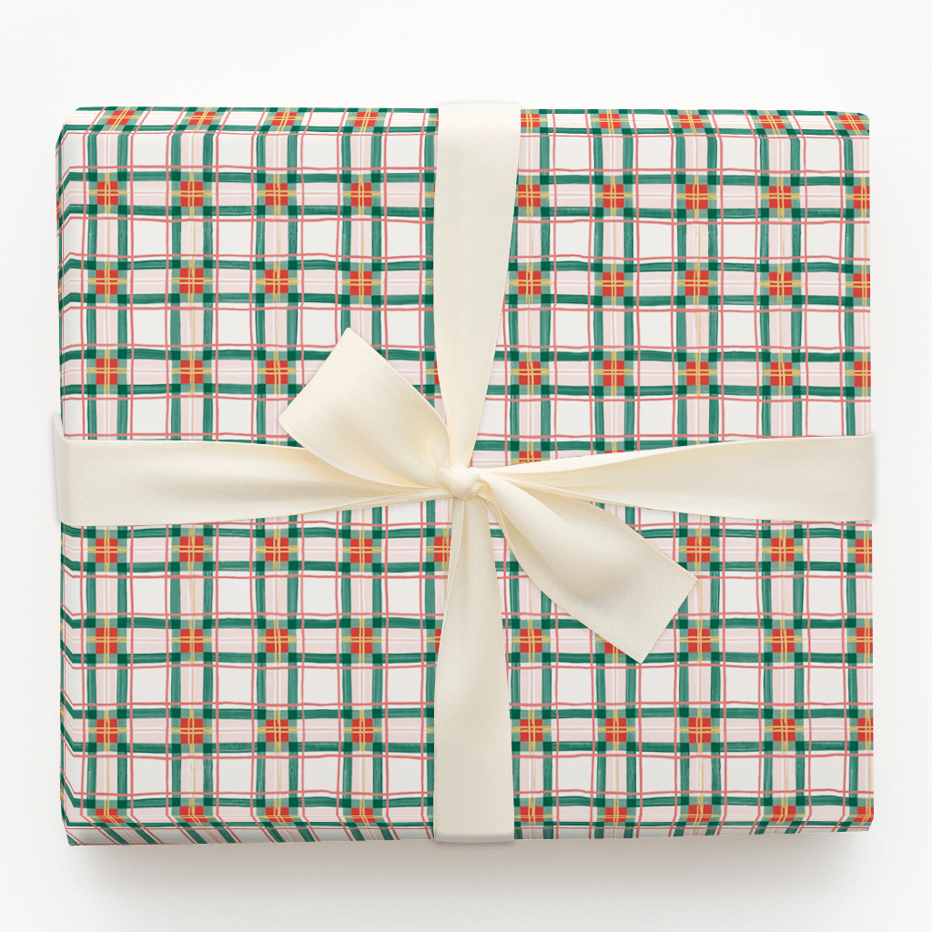 Merry Little Plaid - Wrapping Paper - Aspen & Arlo
